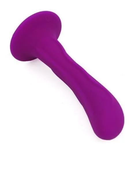 0798M      THE SPOT Purple P-Spot or G-Spot Silicone Dildo