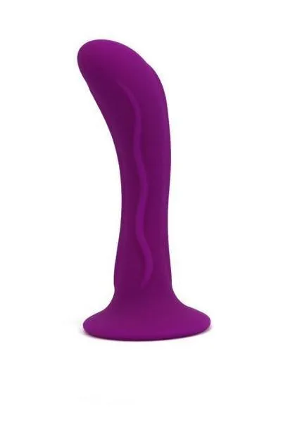 0798M      THE SPOT Purple P-Spot or G-Spot Silicone Dildo