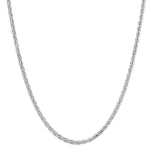 24" 1.0mm Adjustable Espiga Chain in Sterling Silver