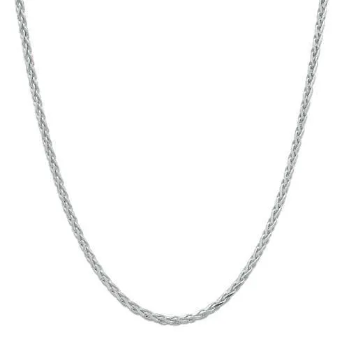 24" 1.0mm Adjustable Espiga Chain in Sterling Silver