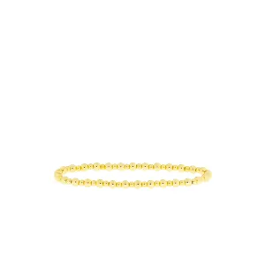 3mm/4mm Brass Ball Bracelet ~ Gold