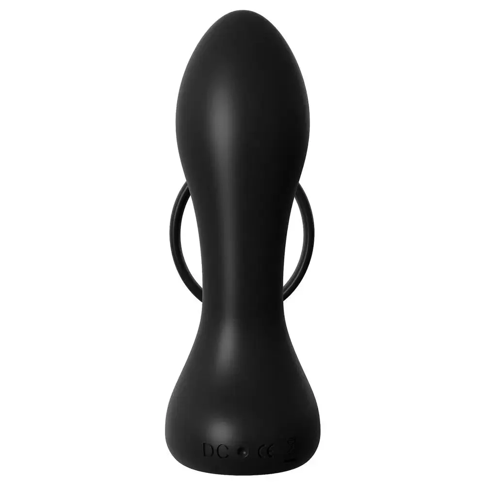 4.5-inch Pipedream Silicone Rechargeable Butt Plug with Stretchy Cock Ring