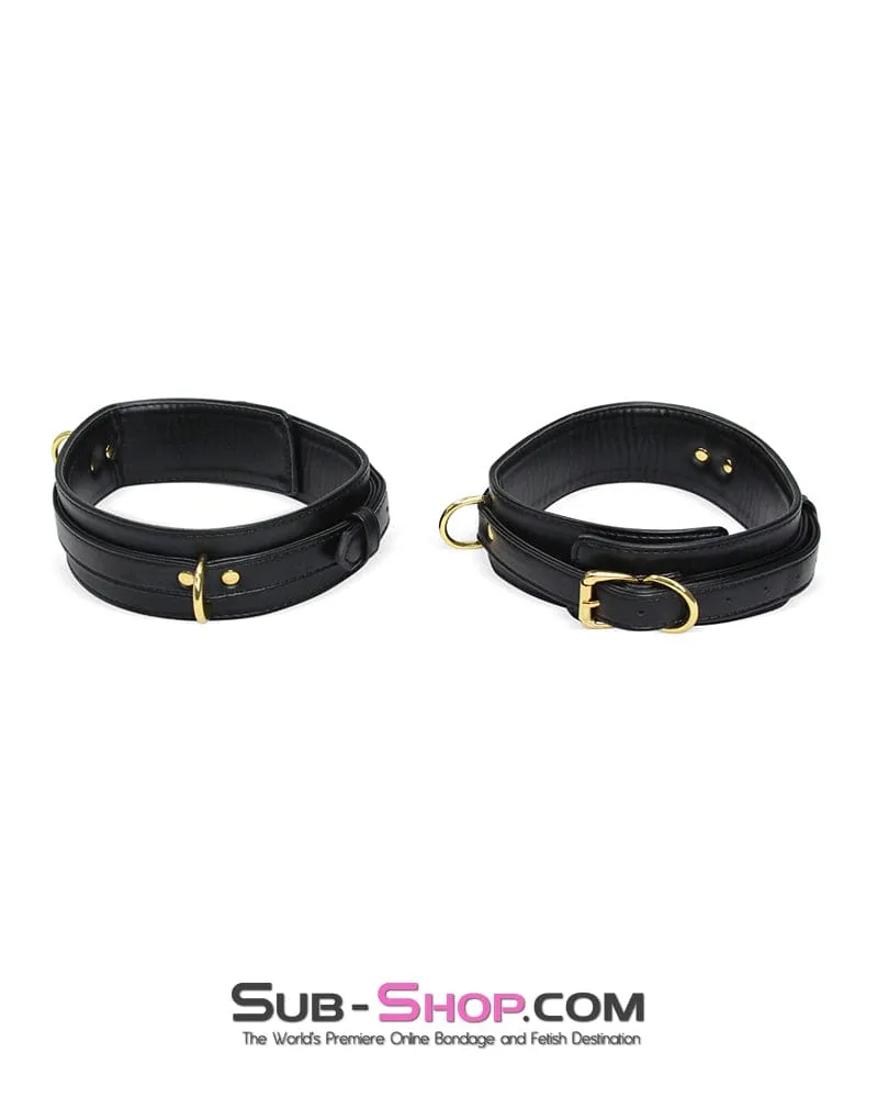 9990M      Gold Standard Supple Thigh Cuffs with Wrist Cuffs and Connections Set