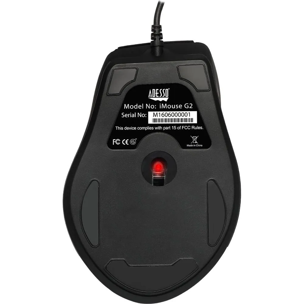 Adesso iMouse G2 Ergonomic Optical Mouse