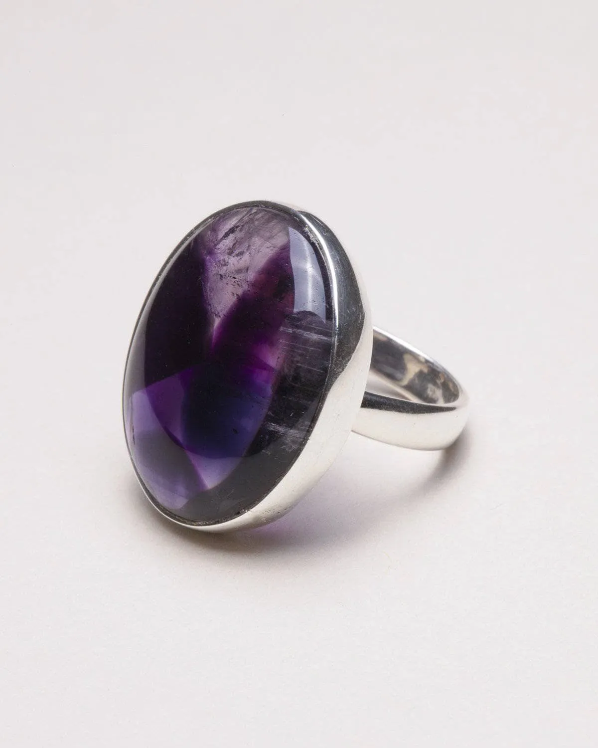 Amethyst Gemstone Ring - Adjustable