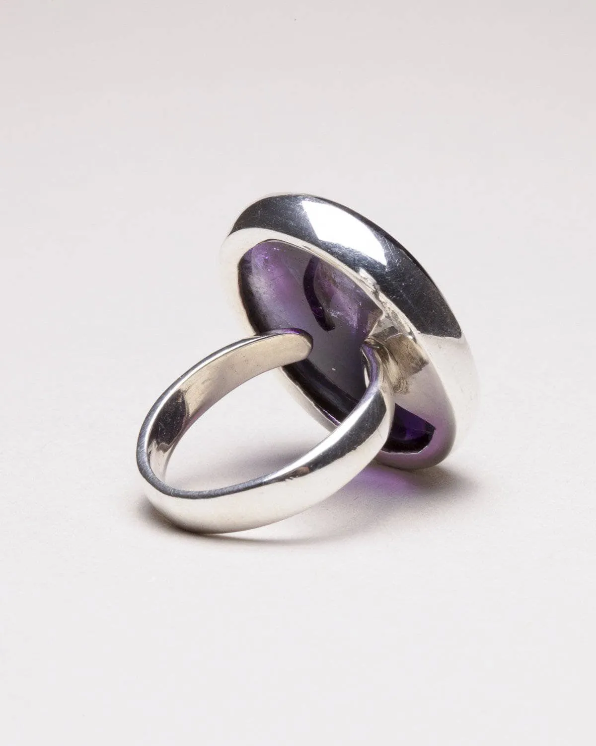 Amethyst Gemstone Ring - Adjustable