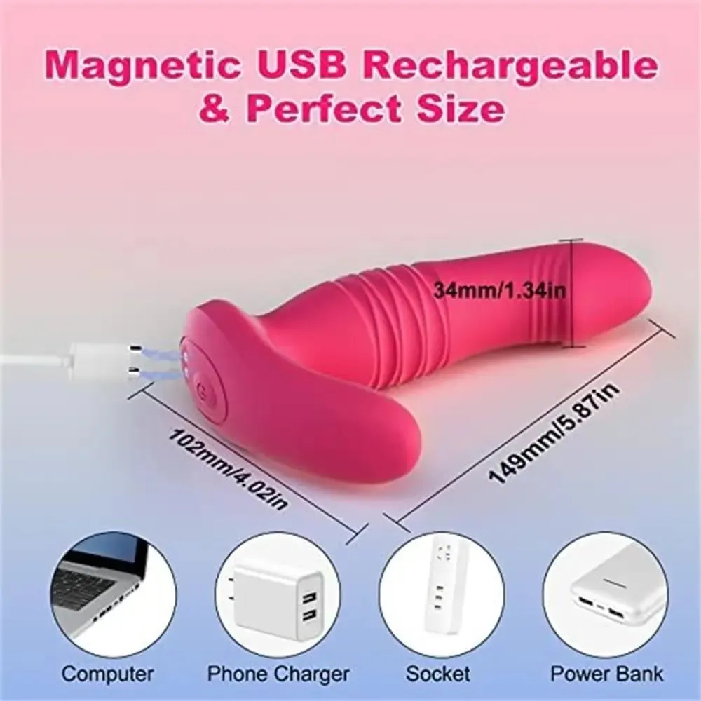 APP Remote Control Clitoris Panty Vibrator with 9 Thrusting & Vibrating