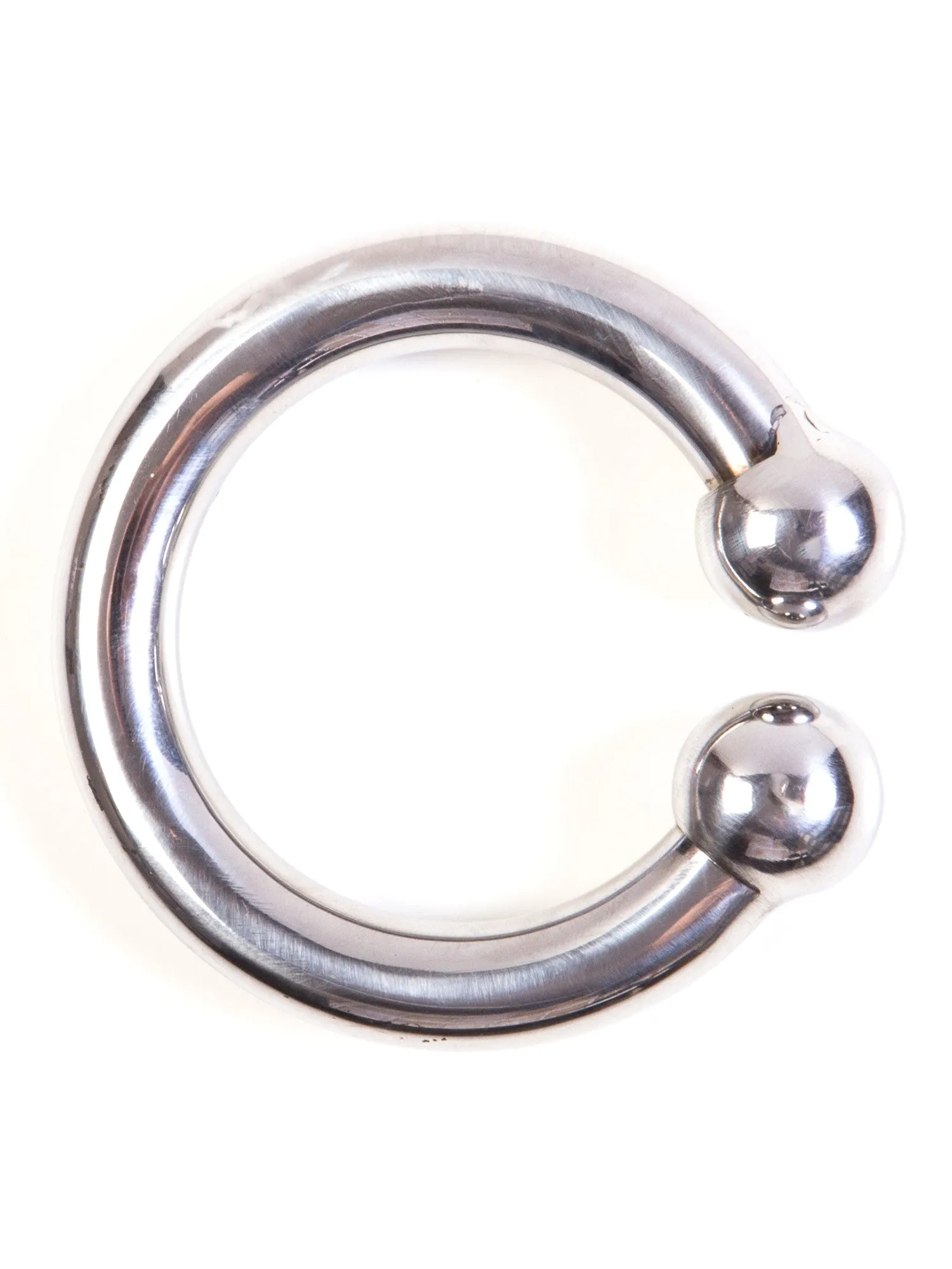 Ball Ended Steel Cock Ring