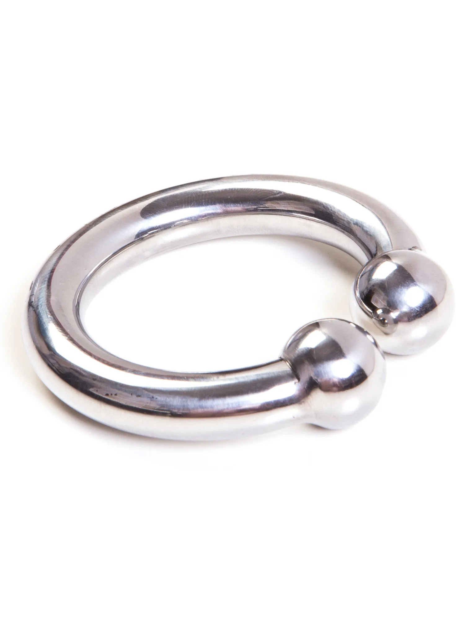 Ball Ended Steel Cock Ring