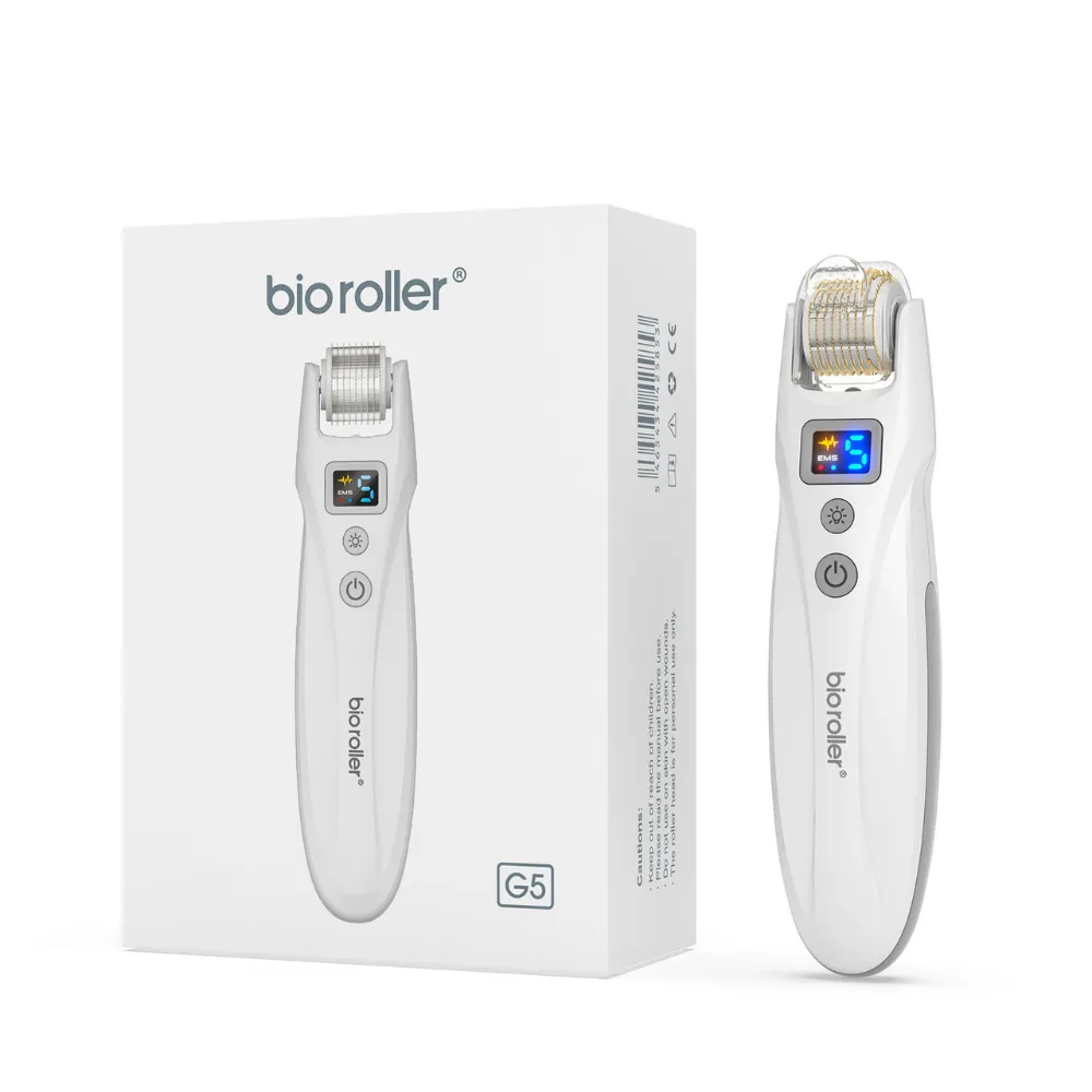 Bio Roller G5 Rechargeable Derma Roller with LED and EMS (540 Pins)