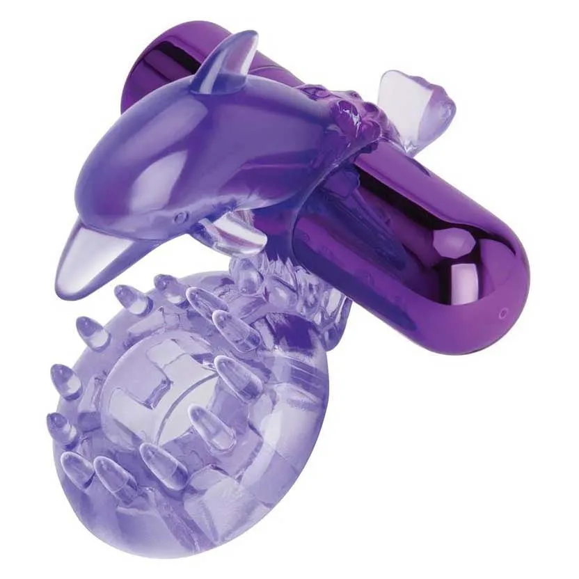 Bodywand Rechargeable Dolphin Ring with Clit Ticklers