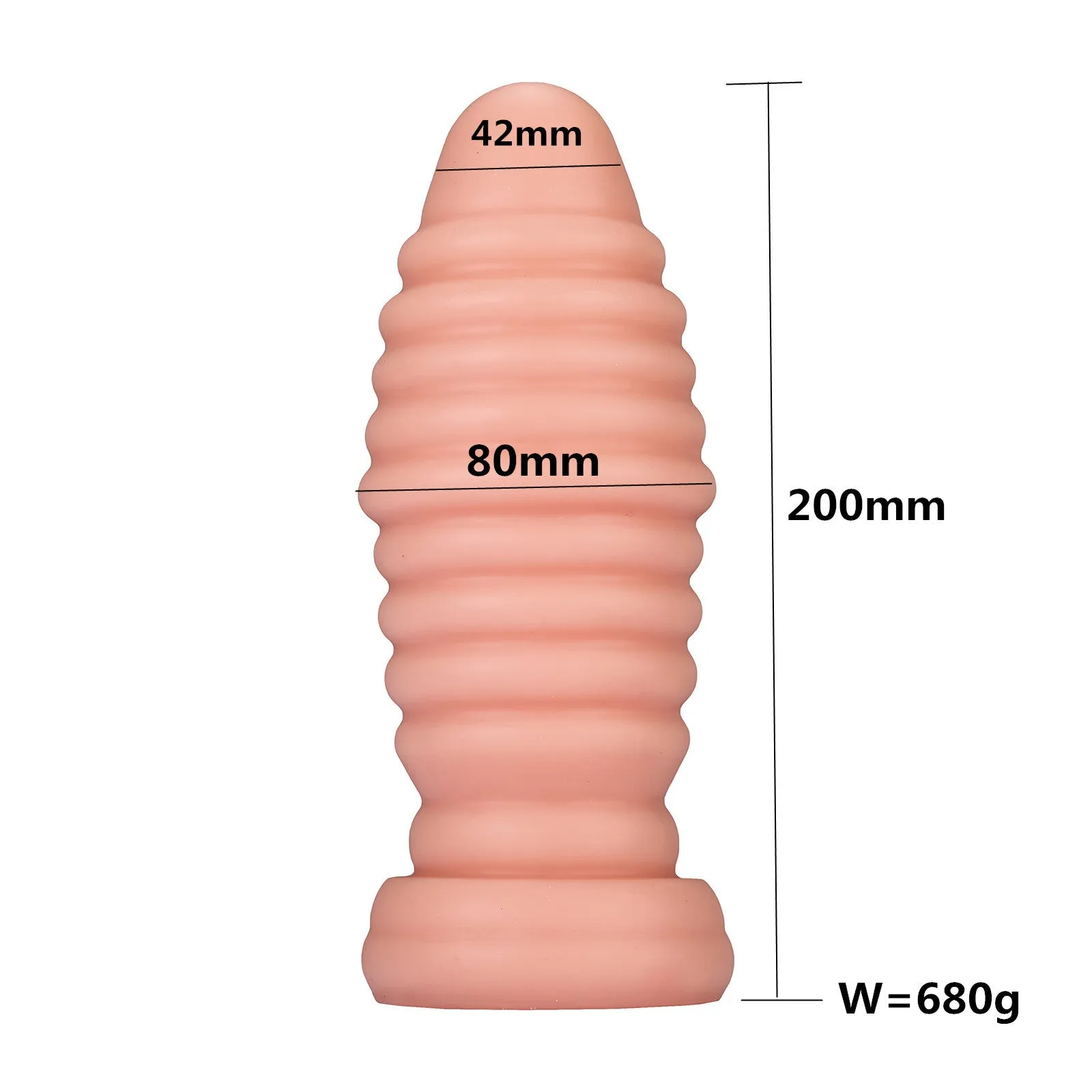 Bullet Anal Dildo Butt Plug - Big Sprial Vaginal Expander Female Male Anal Sex Toys