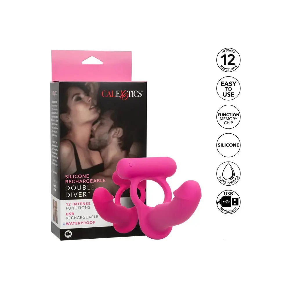 California Exotic Silicone Pink Rechargeable Cock Ring