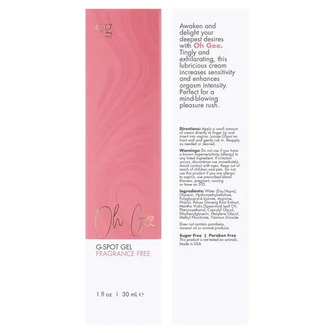 CG Oh Gee G-Spot Gel