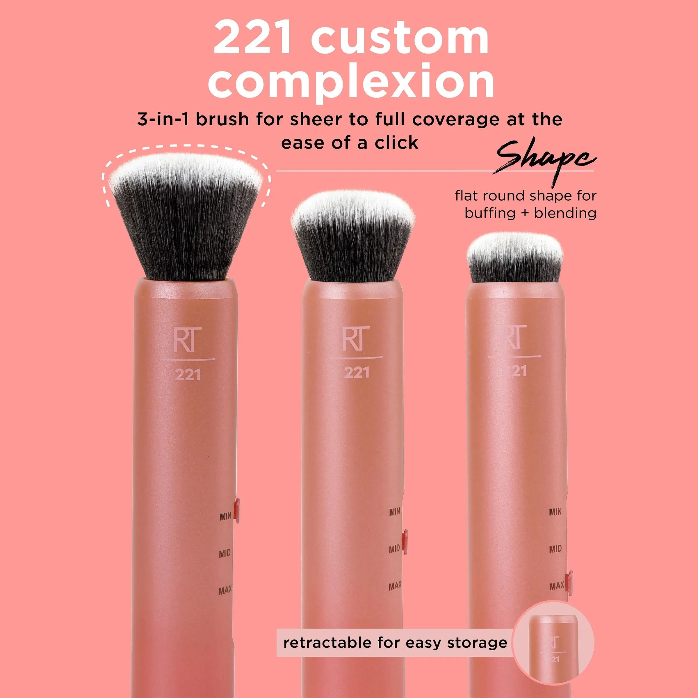 Custom Complexion Foundation 3-in-1 Makeup Brush