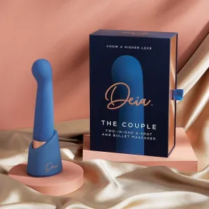 Deia The Couple G-Spot and Bullet 10 Vibration Silicone Massager Blue