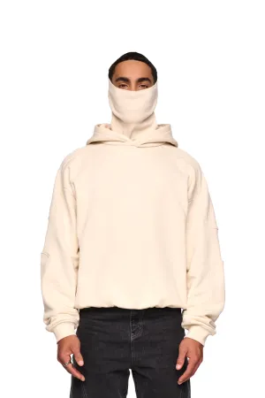 Discreet Mask Hoodie Beige