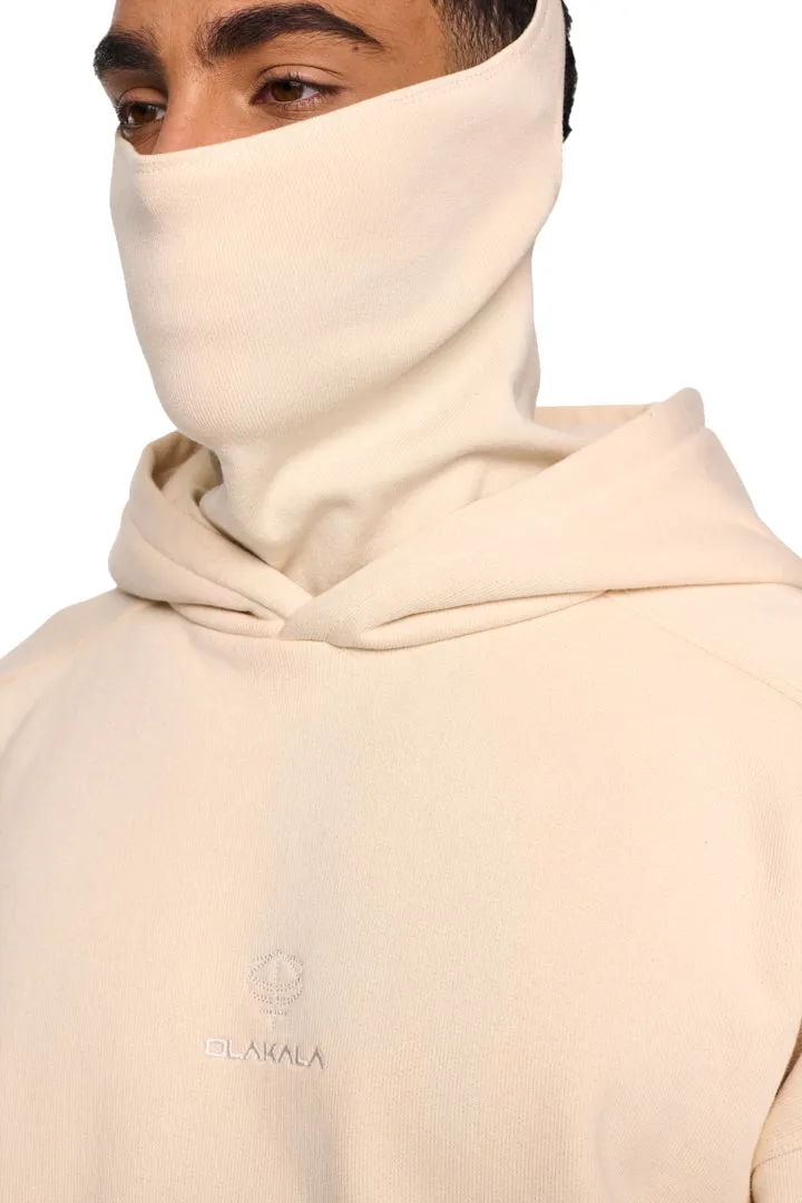 Discreet Mask Hoodie Beige