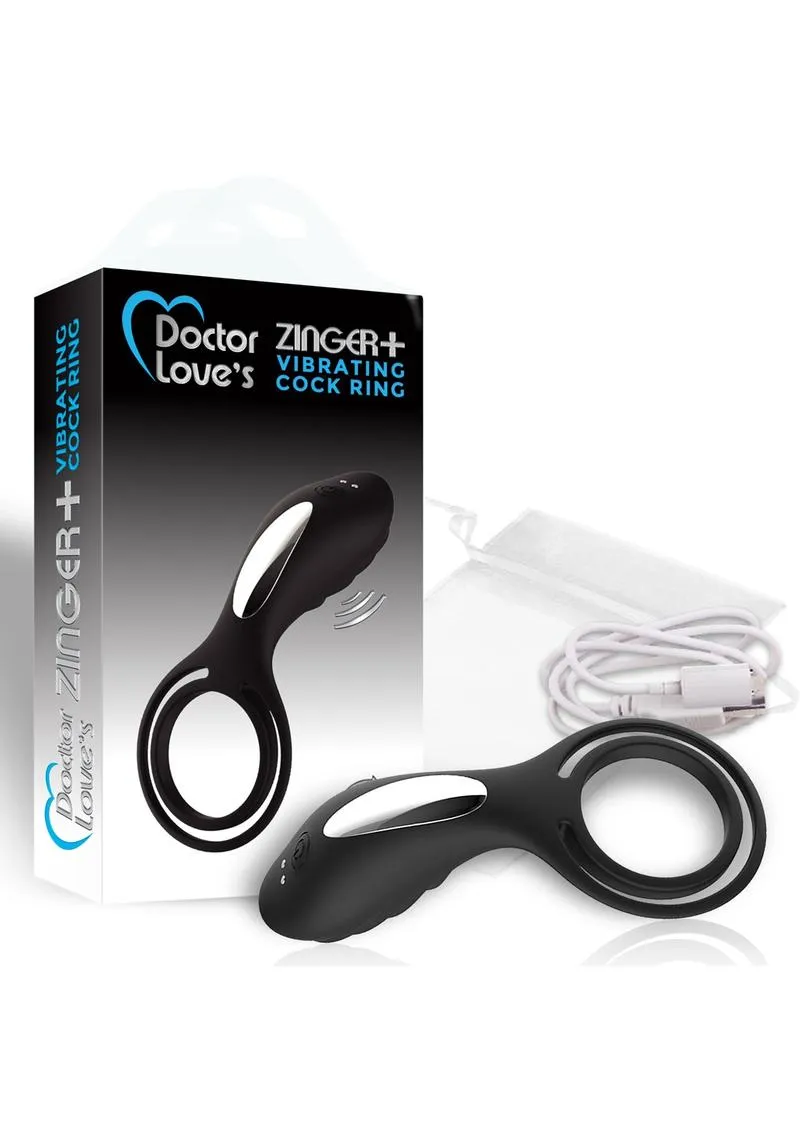 Doctor Love's Zinger Plus Silicone Rechargeable Vibrating Cock Ring