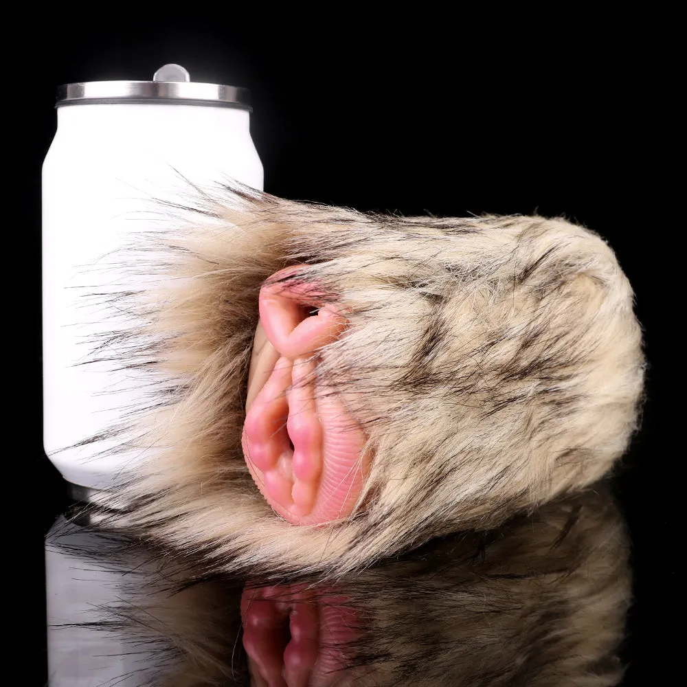 Sure! Here is an optimized title for the e-commerce product with appropriate modifiers:

Realistic Fur-Lined Animal Design Pocket Pussy - Premium Donkey-Themed Masturbation Cup