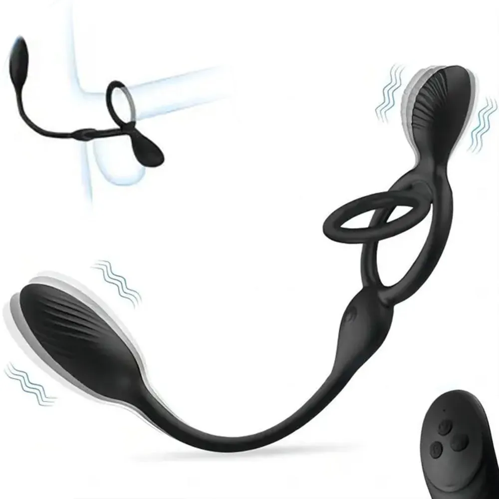 Double Ring Vibrating Egg Vibrator Cock Ring Remote Control