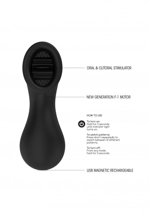 Dreamy Oral Clitoral Stimulator by Shots