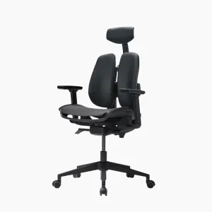 DUOREST 2.0 ERGONOMIC MESH OFFICE CHAIR, BLACK FRAME - D2-200M