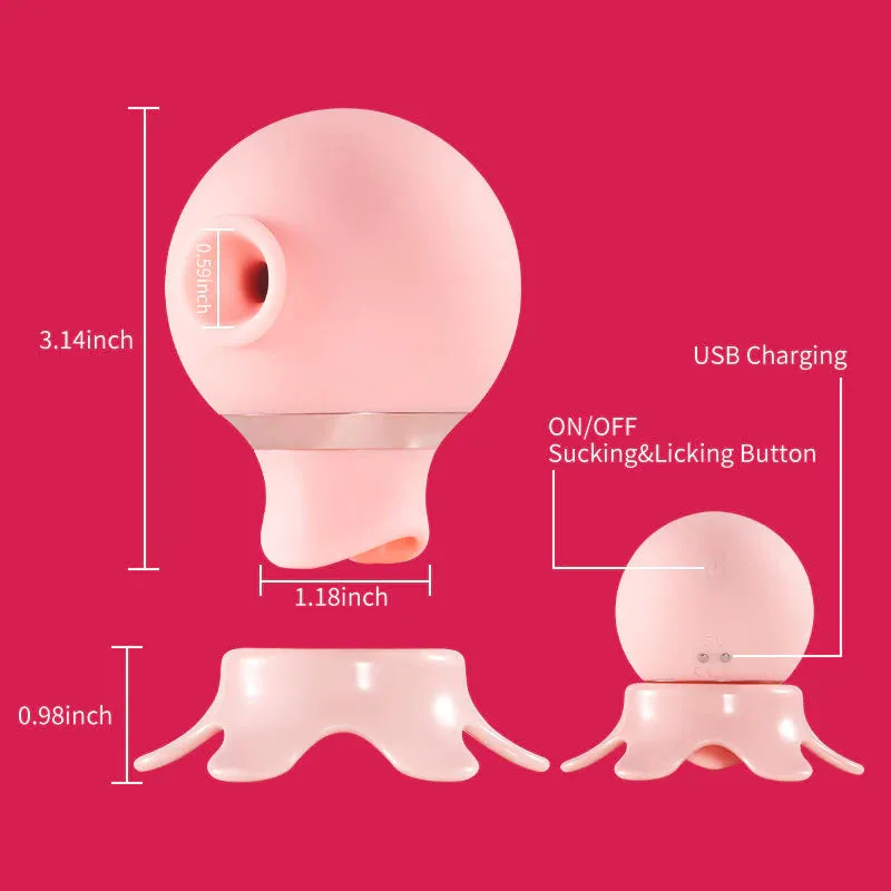 Electric 7 Sucking&Licking Baby Octopus Stimulator For Beginner