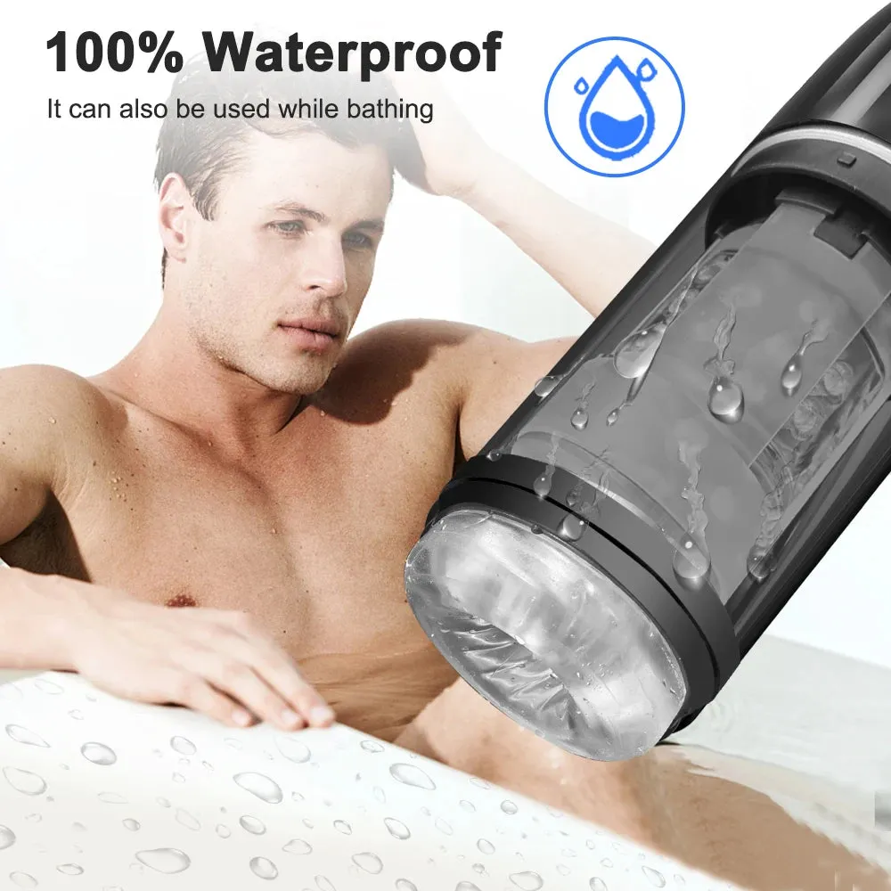 Electric Male Masturbator IPX8 Waterproof 7 Sucking & Spinning Modes