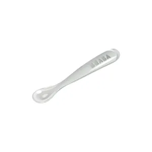 Ergonomic 1st Stage Silicone Spoon - Light Mist