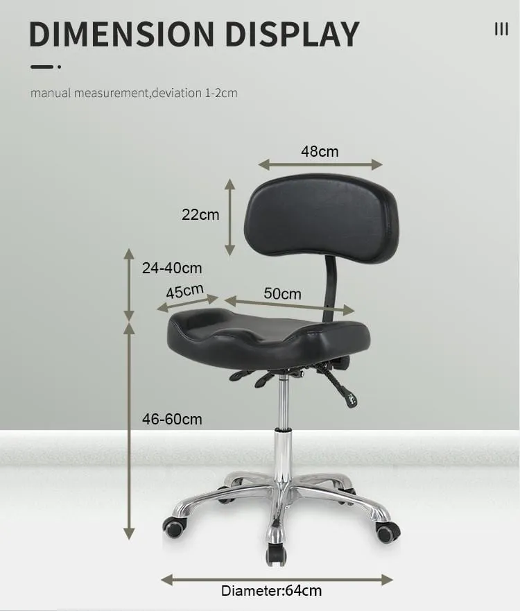 Ergonomic Tattoo Artist Chair with Backrest TA9975