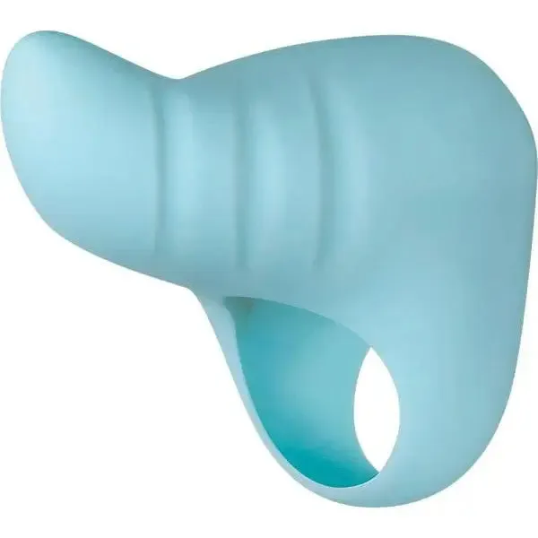 Evolved Pinkie Promise Rechargeable Silicone Finger Vibrator Blue