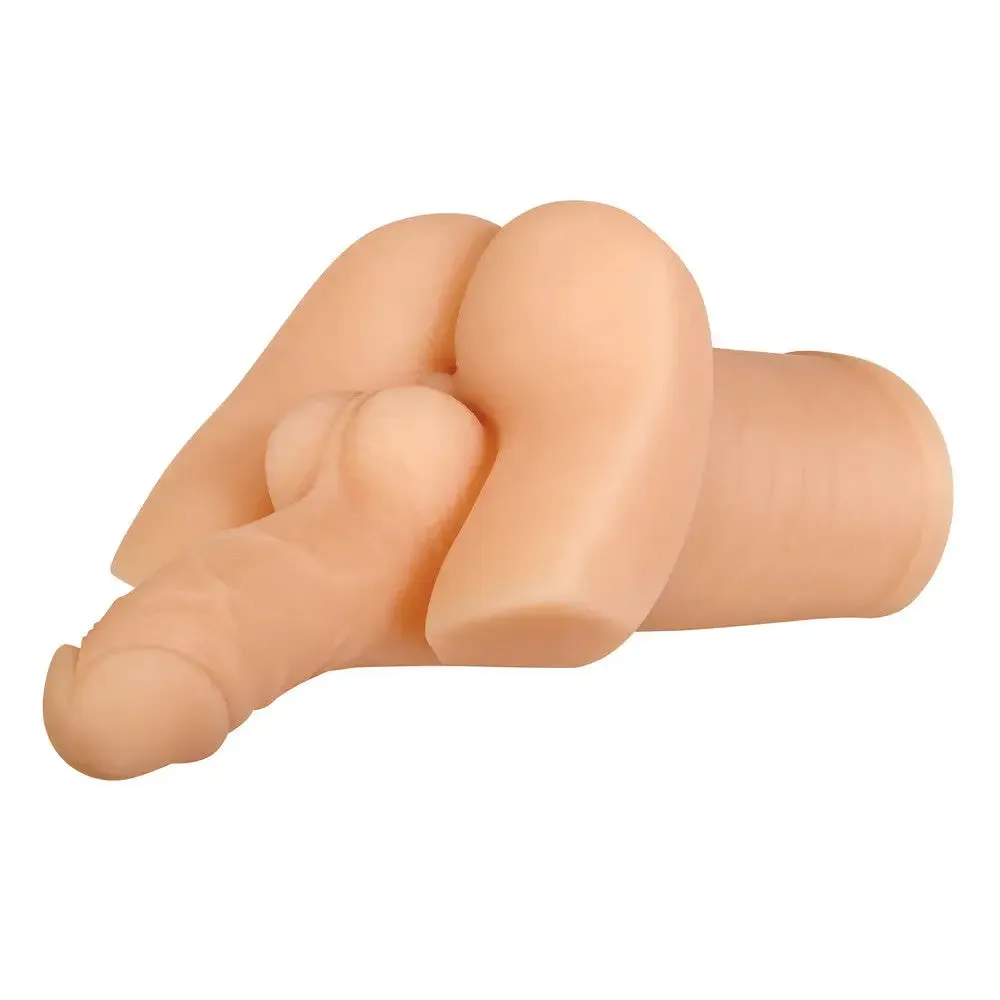 Evolved Rubber Realistic Feel Flesh Pink Male Masturbator