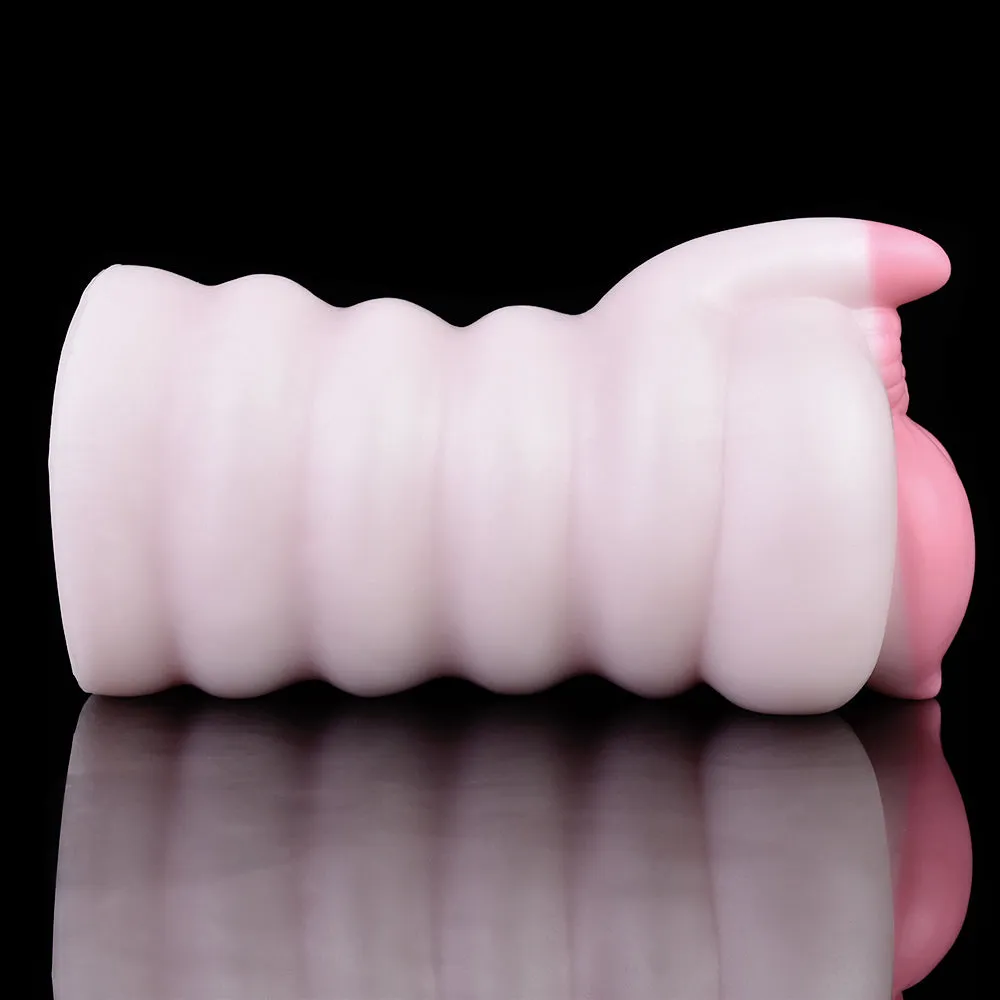 Fantasy Silicone Pocket Pussy Sex Toy for Men - Big Sprial Soft Double Vaginal Penis Massasger