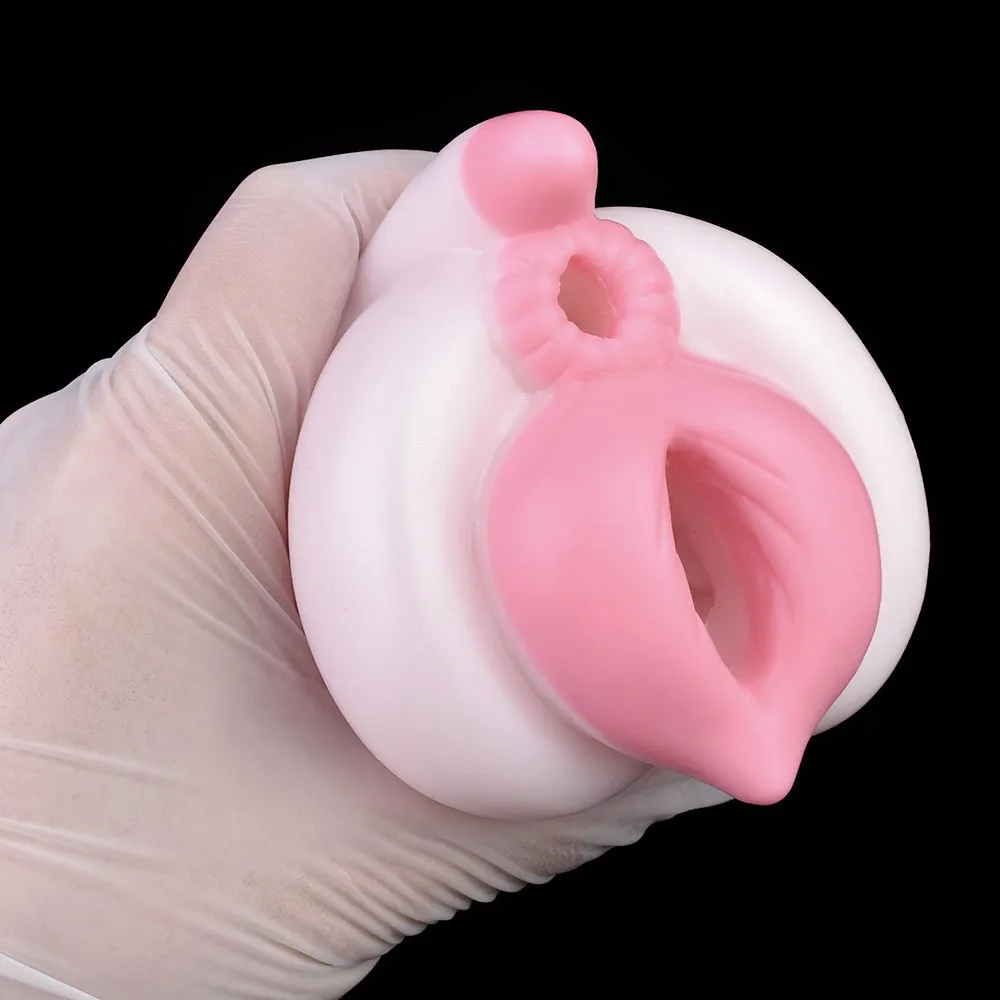 Fantasy Silicone Pocket Pussy Sex Toy for Men - Big Sprial Soft Double Vaginal Penis Massasger