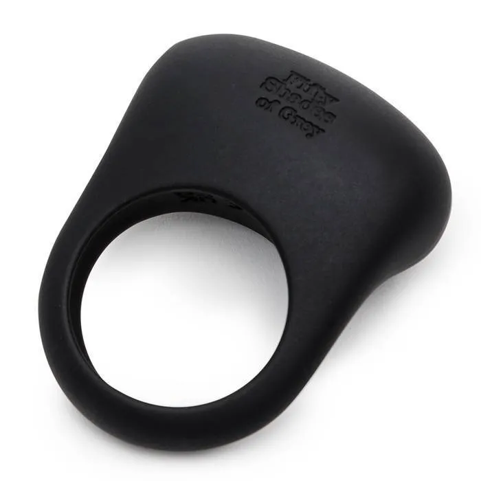 Fifty Shades of Grey - Sensation Rechargeable Vibrating Love Ring (Black)