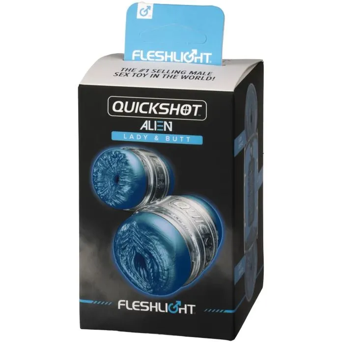 Fleshlight Freaks Alien Quickshot Lady And Butt Metallic Blue