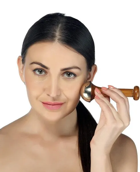 Importikaah I Kansa Wand Face Massager   For Instant Relaxation And Deep Detoxification - 5000 Year Old Ancient Indian Technique