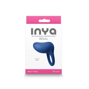 INYA Regal Rechargeable Vibrating Ring - Blue