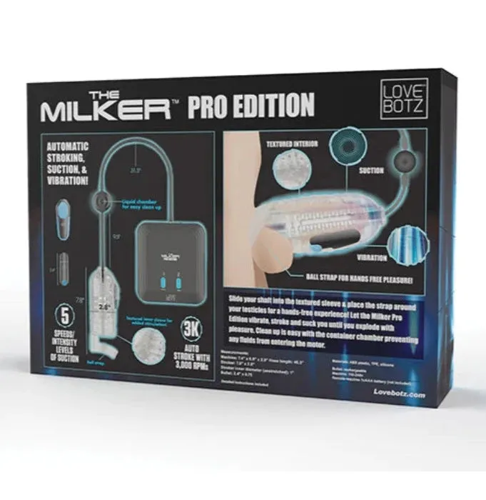 LoveBotz ''Auto Milker'' Intense 13X Pro Edition Sucking Masturbator -Black