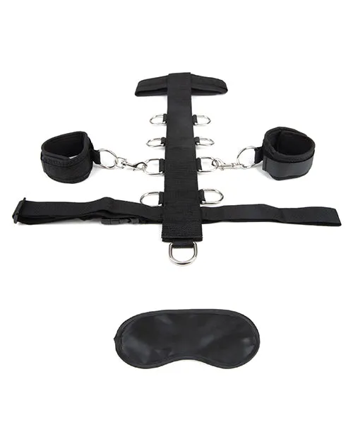 Lux Fetish 3pc Adjustable Neck & Wrist Restraint Set