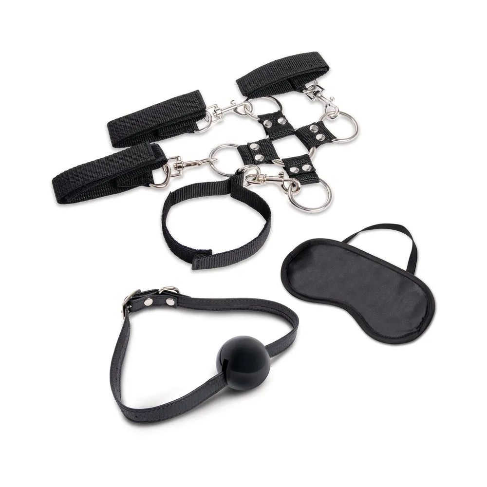 Lux Fetish Hogtie & Ball Gag 7-Piece Kit