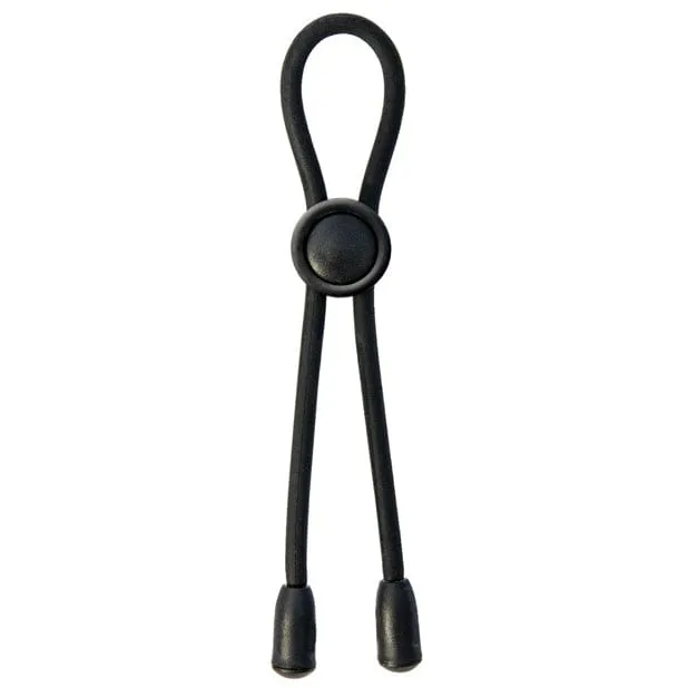 Nasstoys - Mack Tuff Adjustable Silicone Cock Tie Cock Ring (Black)