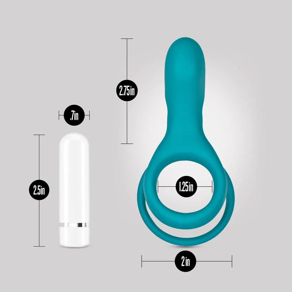 Noje By Blush® | C2 Juniper: Rechargeable Vibrating Penis Ring - Made with Puria™ Silicone