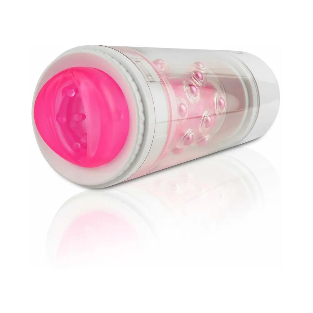 PDX Roto-Bator Pussy Rotating Masturbator Clear/Pink