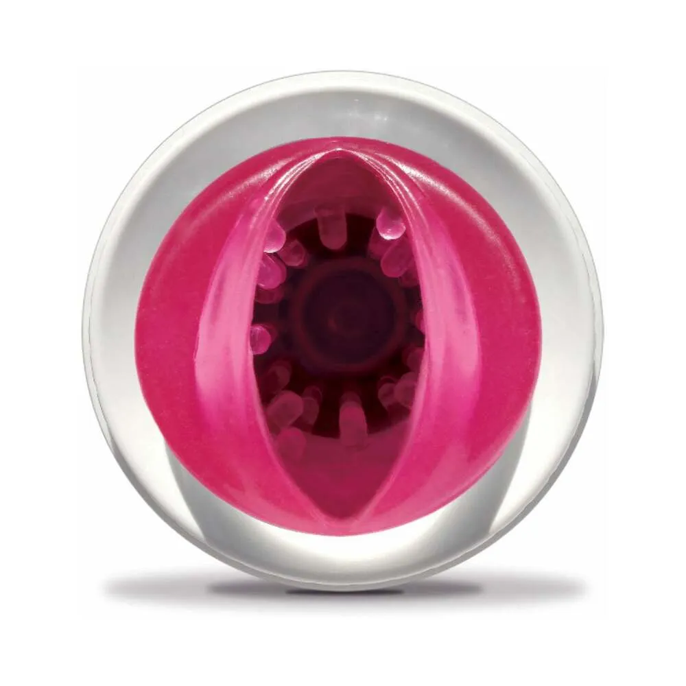 PDX Roto-Bator Pussy Rotating Masturbator Clear/Pink