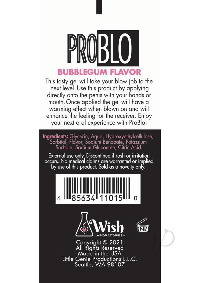 ProBlo Oral Pleasure Flavored Gel 1.5 oz