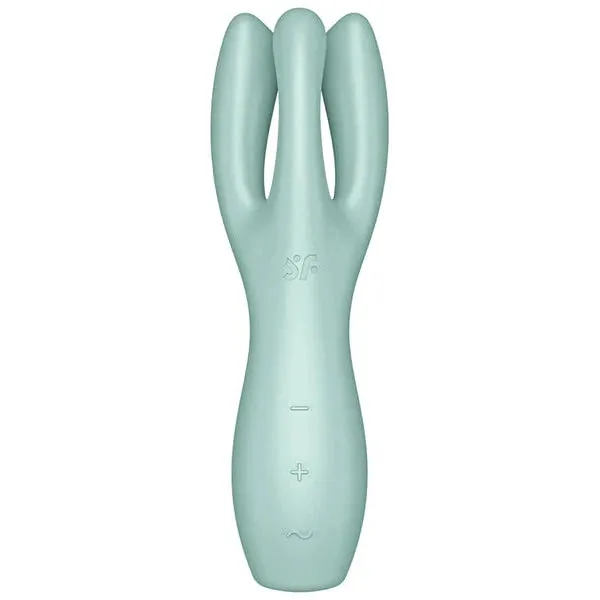 SATISFYER Threesome 3 Clitoral and Labia Stimulator - Mint