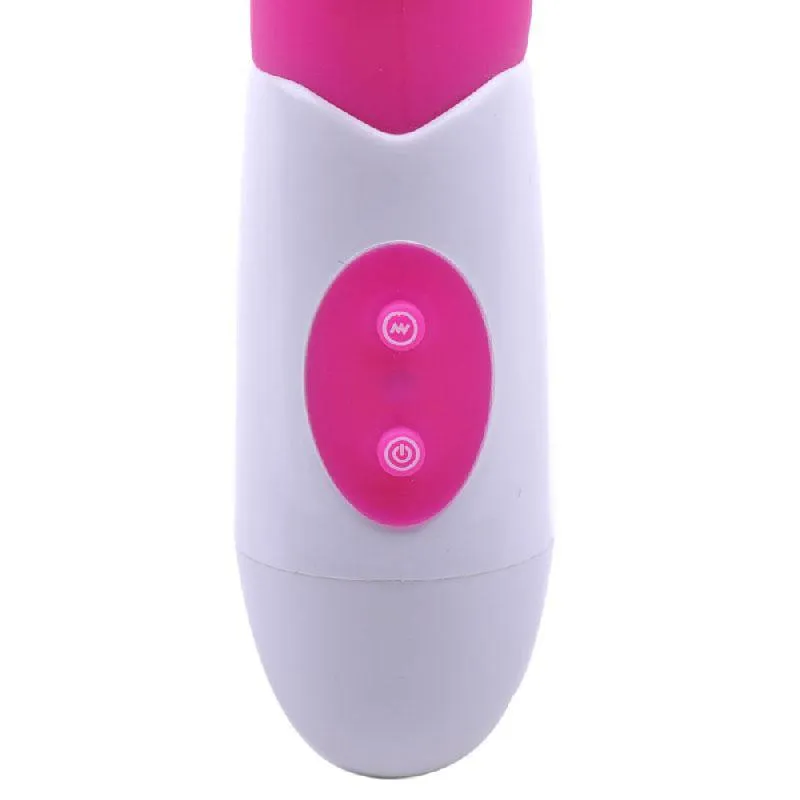 Silicone Dual Motors GSpot Vibrator Pink