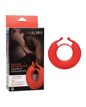 Silicone Rechargeable Taurus Enhancer - Red